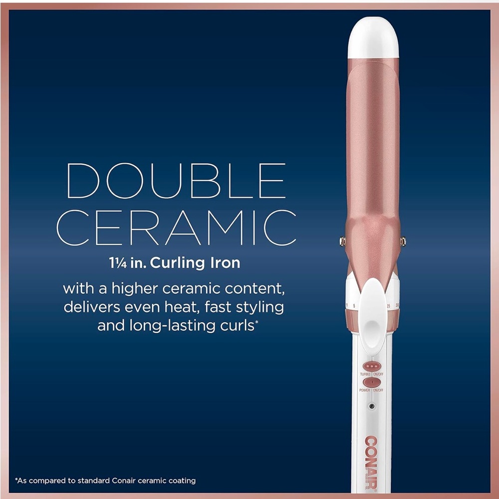 Conair Double Ceramic 1 1/4-Inch Curling Iron‎ - Picture 4 of 9